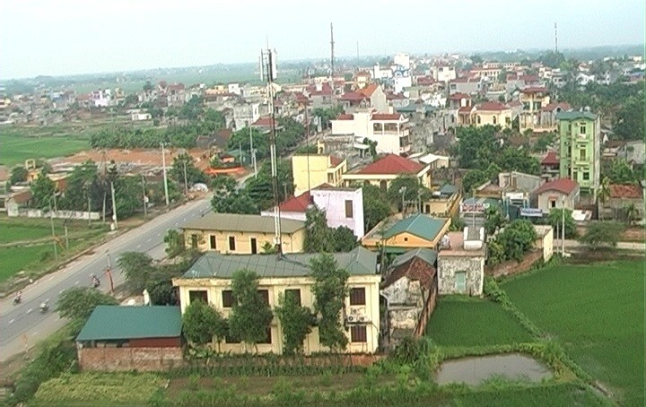 Một góc thị trấn Sóc Sơn (Hà Nội), ảnh Internet