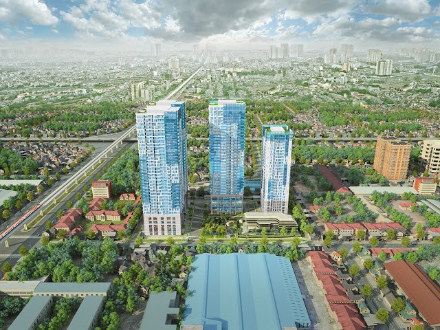 Công trình NƠ2 và NƠ3 thuộc Dự án Tổ hợp Trung tâm thương mại, dịch vụ Văn phòng, căn hộ cao cấp và căn hộ khách sạn tại 47 Nguyễn Tuân là 1 trong 6 dự án mới được phép tiến hành huy động vốn từ khách hàng.
