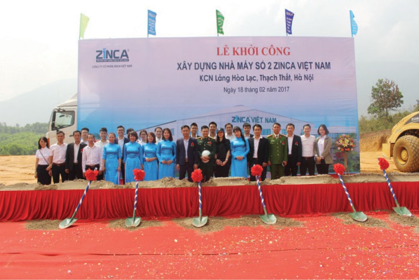 Zinca Việt Nam xây dựng nhà máy số 2