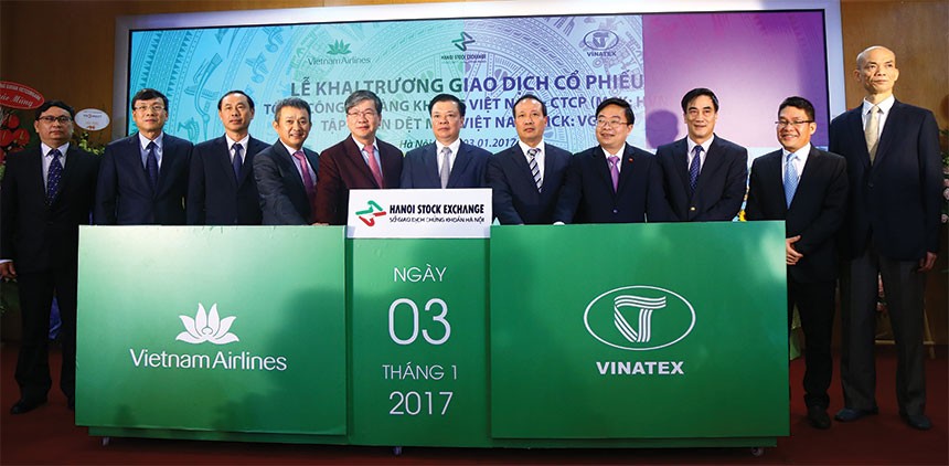 Hai đại gia Vietnam Airlines và Vinatex cùng chào sàn UPCoM một ngày (ngày 3/1/2017)