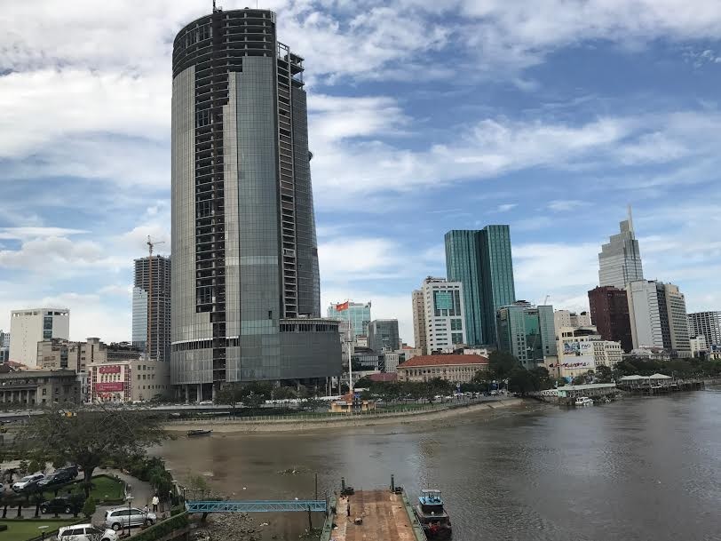 Dự án Saigon One Tower như vết sẹo làm xấu bộ mặt khu trung tâm TP.HCM nhiều năm. Ảnh: Gia Huy 