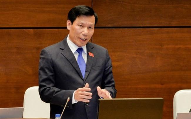 Bộ trưởng Bộ Văn hóa Thể thao và Du lịch Nguyễn Ngọc Thiện  trả lời chất vấn tại hội trường