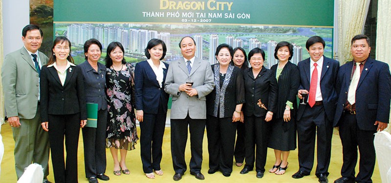 Thủ tướng chính phủ Nguyễn Xuân Phúc chúc mừng sự kiện công bố khu đô thị Dragon City