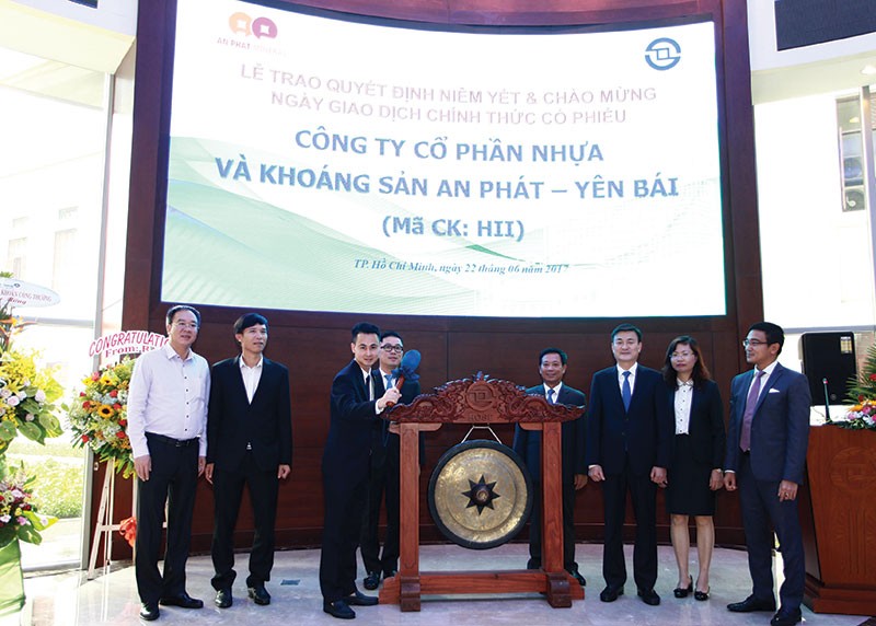 Ngày 22/6 vừa qua, 13,6 triệu cổ phiếu HII của CTCP Nhựa và khoáng sản An Phát Yên Bái đã chính thức chào sàn HOSE