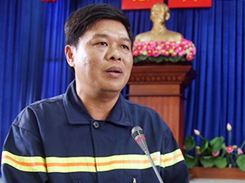 Thượng tá Nguyễn Thanh Hưởng. Ảnh: Quốc Thắng.