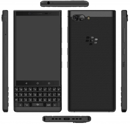BlackBerry KeyTwo với kiểu dáng giống KeyOne. Ảnh: Gsmarena.com