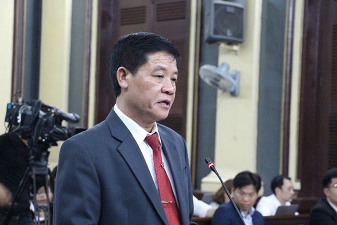 Đại diện VinaSun tại phiên tòa hồi tháng 2 qua. Ảnh: Tân Châu .