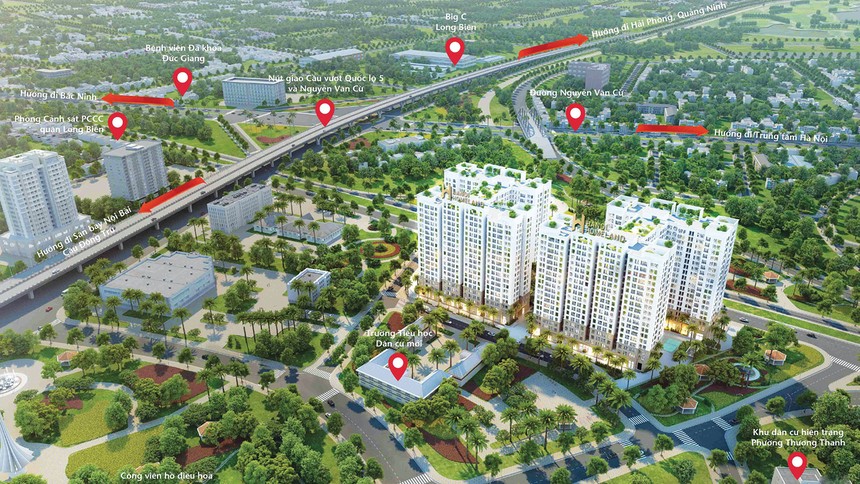 Vị trí đắc địa, hạ tầng tiện ích đầy đủ là những điểm nhấn với Dự án Hanoi Homeland
