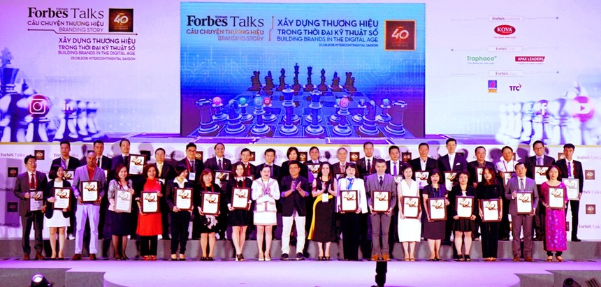 40 thương hiệu giá trị nhất Việt Nam năm 2018 do Forbes bình chọn