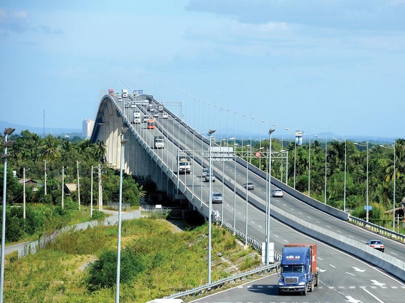 Cầu Long Thành trên tuyến cao tốc TP.HCM - Long Thành - Dầu Giây do VEC đầu tư
