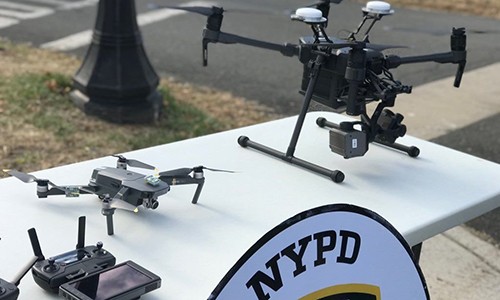 Máy bay không người lái (UAV) của cảnh sát New York. Ảnh: NYPD.