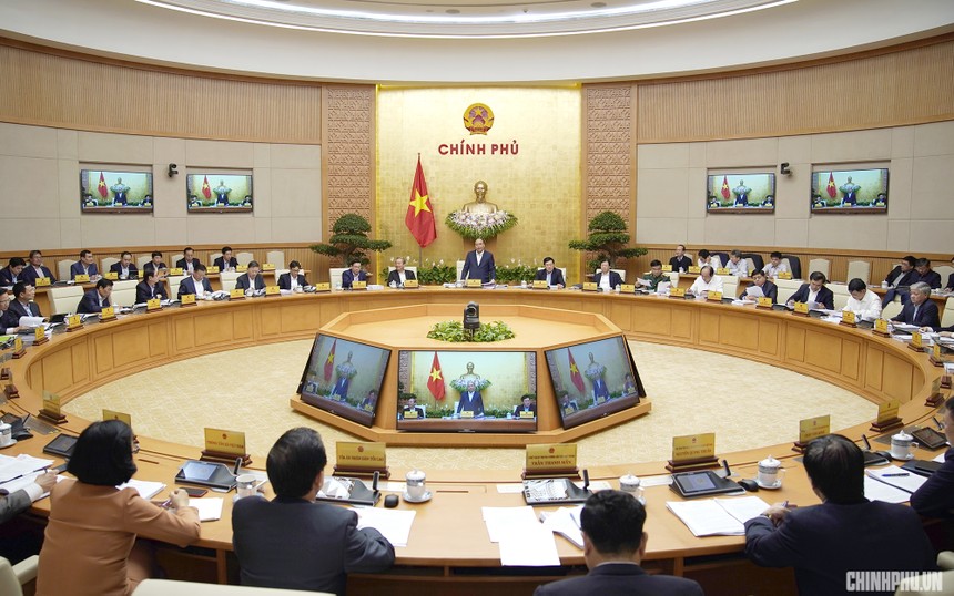 Thủ tướng chủ trì phiên họp Chính phủ tháng 2/2019 (Ảnh: VGP/Quang Hiếu)