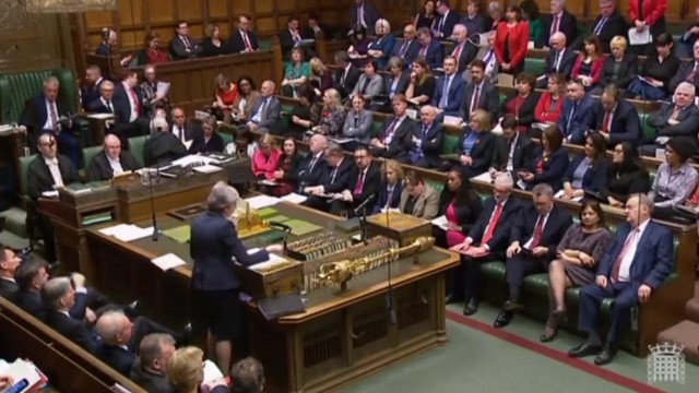 Quốc hội Anh trước khi bỏ phiếu cho các phương án lựa chọn Brexit