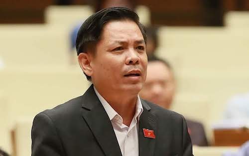 Bộ trưởng Giao thông Nguyễn Văn Thể trong một lần phát biểu trước Quốc hội. Ảnh: Ngọc Thắng