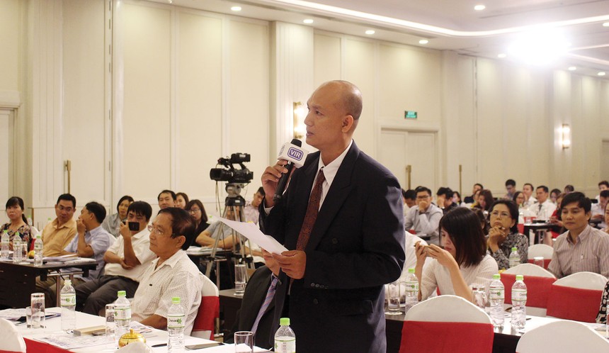 Ông Nguyễn Thanh Tâm, Phó tổng giám đốc Công ty CPG phát biểu tại Tọa đàm