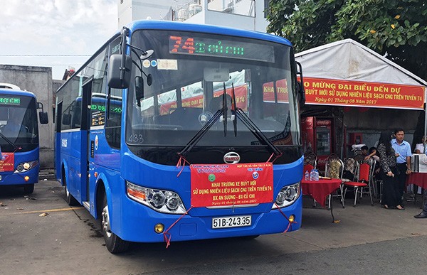 Xe bus sử dụng khí CNG tại TP.HCM