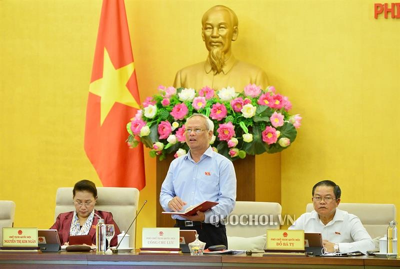 Phó Chủ tịch Quốc hội Uông Chu Lưu điều hành nội dung làm việc ngày 11/09, Ủy ban Thường vụ Quốc hội.