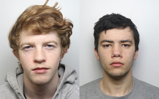 Frankie Allwork (trái) và Bryn Kerry, 2 trong 3 thành viên thuộc băng trộm xe hơi cao cấp tại Anh. Ảnh: West Yorkshire Police.