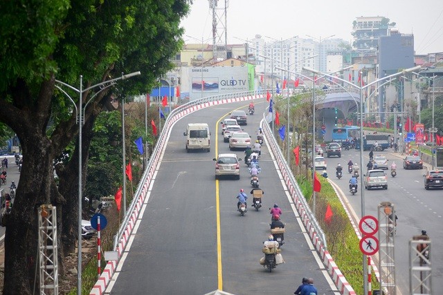 Cầu vượt nút giao An Dương - đường Thanh Niên nằm trong 10 công trình trọng điểm đã hoàn thành trong giai đoạn 2016 - 2020
