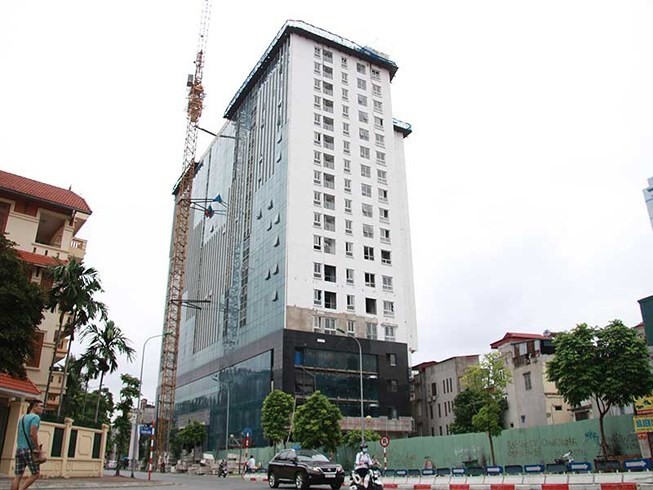 UBND quận Ba Đình vẫn chưa có phương án phá dỡ Toà nhà 18b Lê Trực (Ảnh: Minh hoạ)