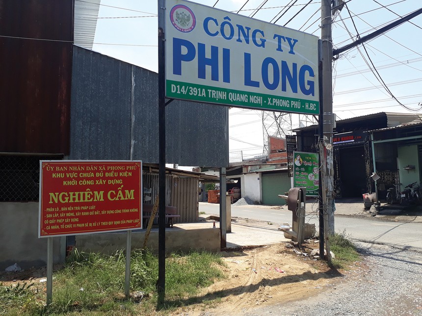Do vướng thủ tục nên khu vực triển khai dự án của Công ty Phi Long chưa thể xây dựng