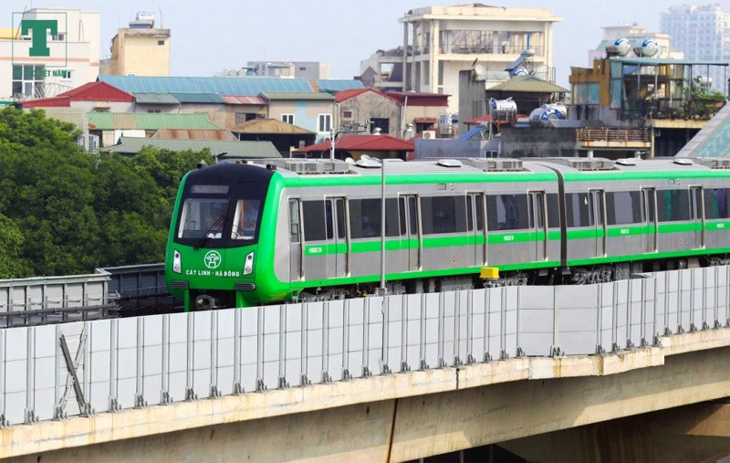 Đường sắt Cát Linh - Hà Đông nằm trong số 5 dự án đường sắt đô thị chậm tiến độ.