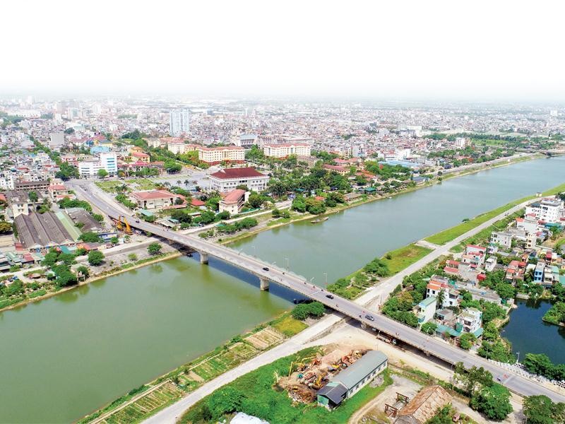 TP. Thái Bình đang mở rộng cả hai bờ Trà Lý, phấn đấu lên đô thị loại I trực thuộc tỉnh.