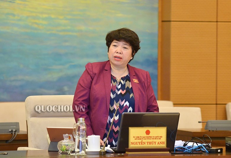 Chủ nhiệm Ủy ban Về các vấn đề Xã hội của Quốc hội, bà Nguyễn Thuý Anh .