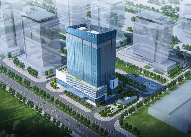 Các dự án thành lập trung tâm nghiên cứu và phát triển có quy mô vốn đầu tư 3.000 tỷ đồng được đề nghị áp dụng ưu đãi đặc biệt. Trong ảnh: Mô hình Tung tâm R&D mới của Samsung, dự kiến sẽ hoàn thành vào năm 2022