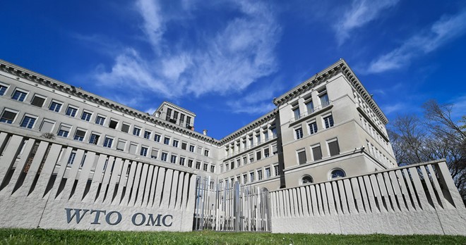 Trụ sở WTO ở Geneva, Thụy Sĩ. Ảnh: AFP
