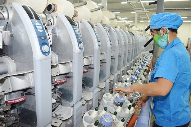 Sản xuất sợi tại Nhà máy Texhong Hải Hà. Ảnh: Thái Cảnh.