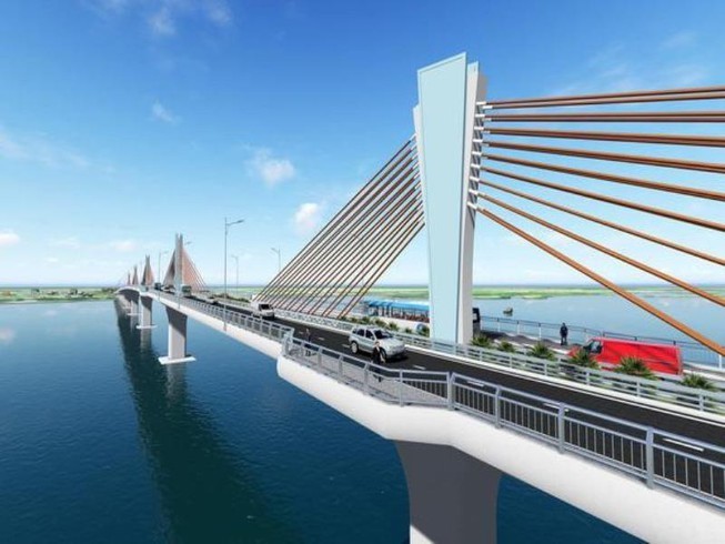 Cầu Đại Ngãi trên Quốc lộ 60 nối Sóc Trăng với Trà Vinh sẽ được đầu tư bằng nguồn vốn ODA Nhật Bản.
