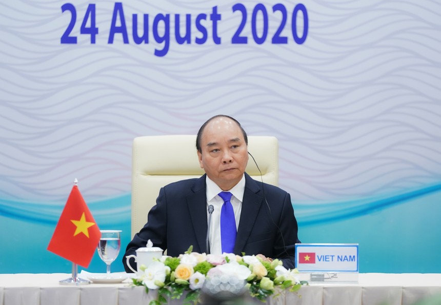 Thủ tướng Chính phủ Nguyễn Xuân Phúc tham dự HNCC MLC lần thứ ba (Ảnh: VGP)