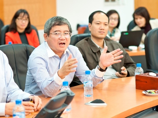 Ông Bùi Quang Ngọc, Tổng giám đốc FPT chia sẻ kết quả kinh doanh khả quan