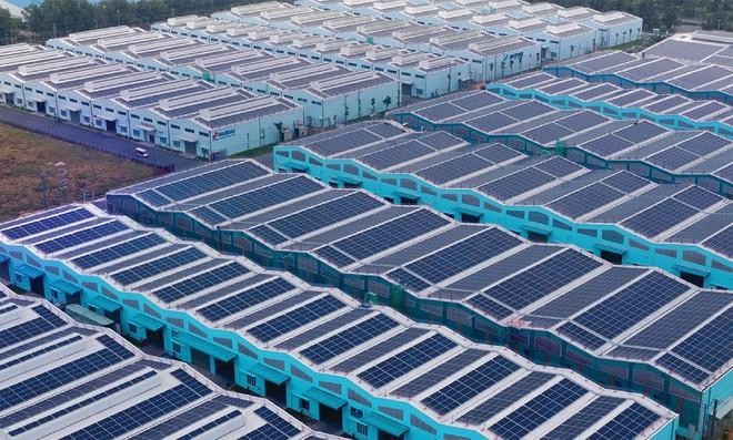 Điện mặt trời mái nhà đang rất được các nhà đầu tư quan tâm. Ảnh: Thành Nguyễn.
