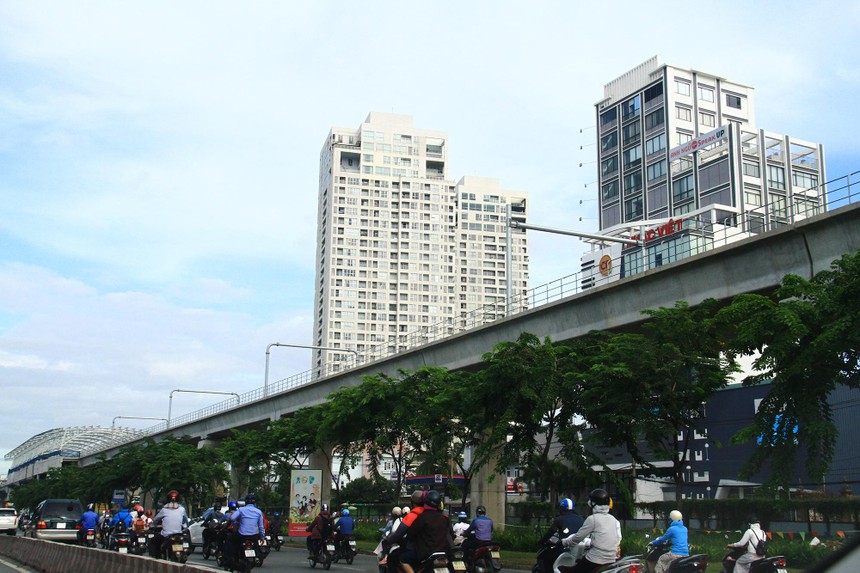 Bất động sản "bám" metro có triển vọng tăng giá cao. Ảnh: Thành Nguyễn.