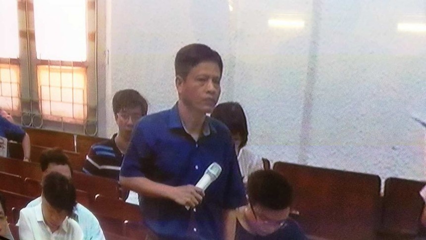 Trưởng Ban kiểm soát Oceanbank Bùi Văn Hải tại tòa