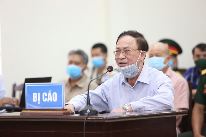 Bị cáo Nguyễn Văn Hiến tại phiên tòa sơ thẩm