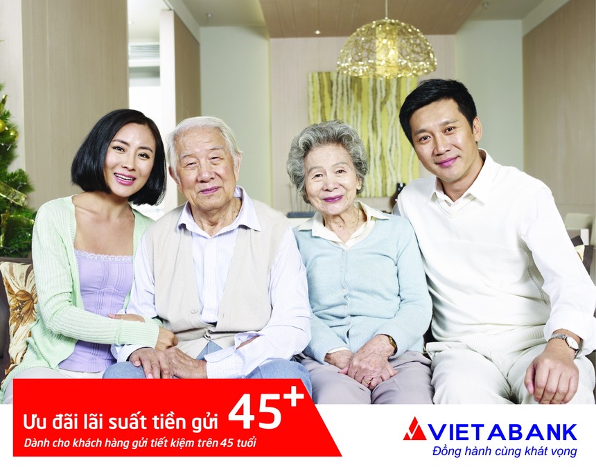 VietA Bank ưu đãi cho khách hàng trên 45 tuổi