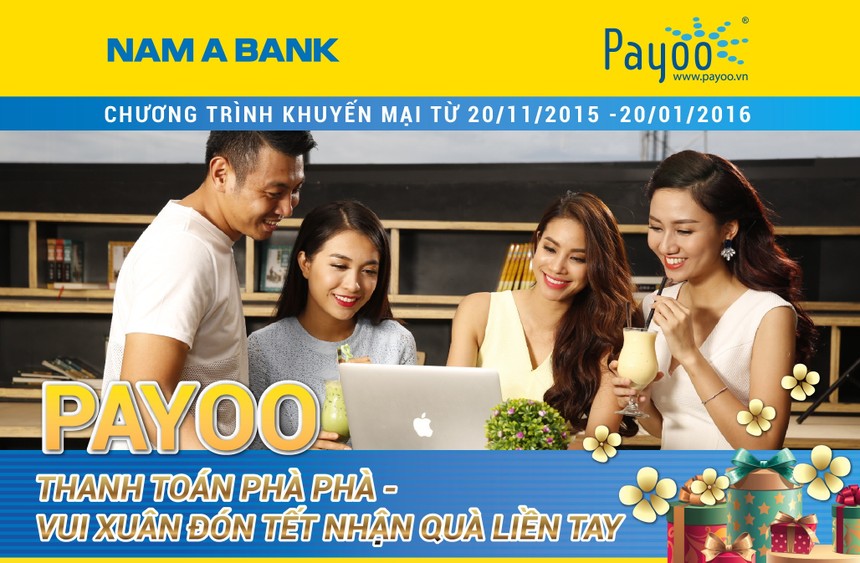 Nam A Bank khuyến mại cho khách hàng thanh toán hóa đơn qua Payoo trên eBanking 