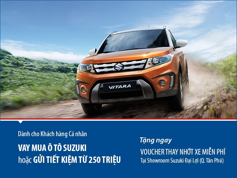  Viet Capital Bank ưu đãi khách hàng vay mua xe Suzuki