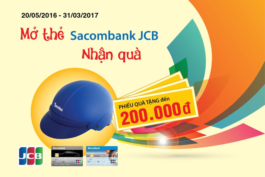 Nhiều ưu đãi khi mở thẻ Sacombank JCB