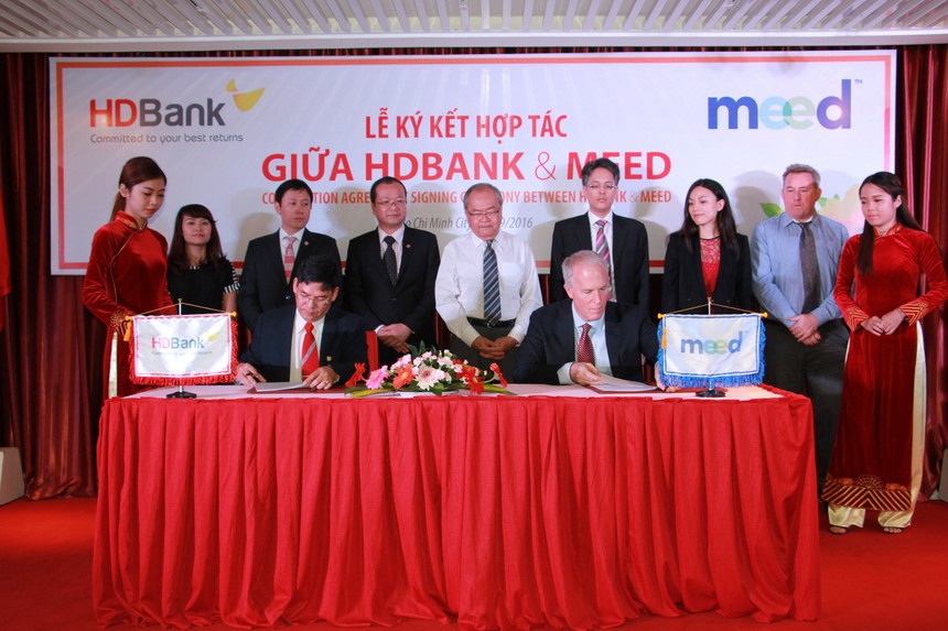 HDBank và Meed ký hợp tác về sản phẩm dịch vụ tài khoản thanh toán toàn cầu