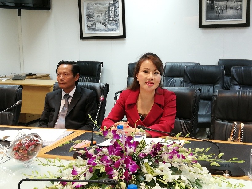 Bà Chu Thị Bình tại buổi gặp báo chí chiều 26/6.