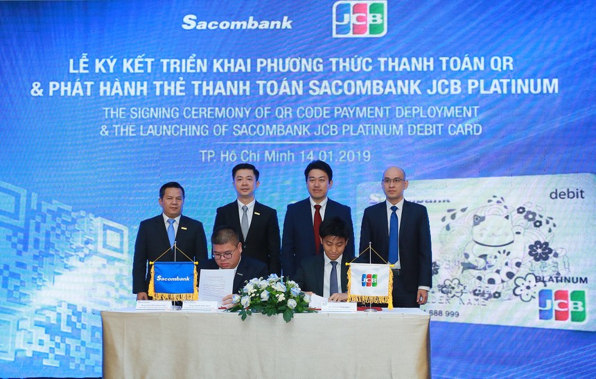 Sacombank bắt tay JCB triển khai phương thức thanh toán QR 