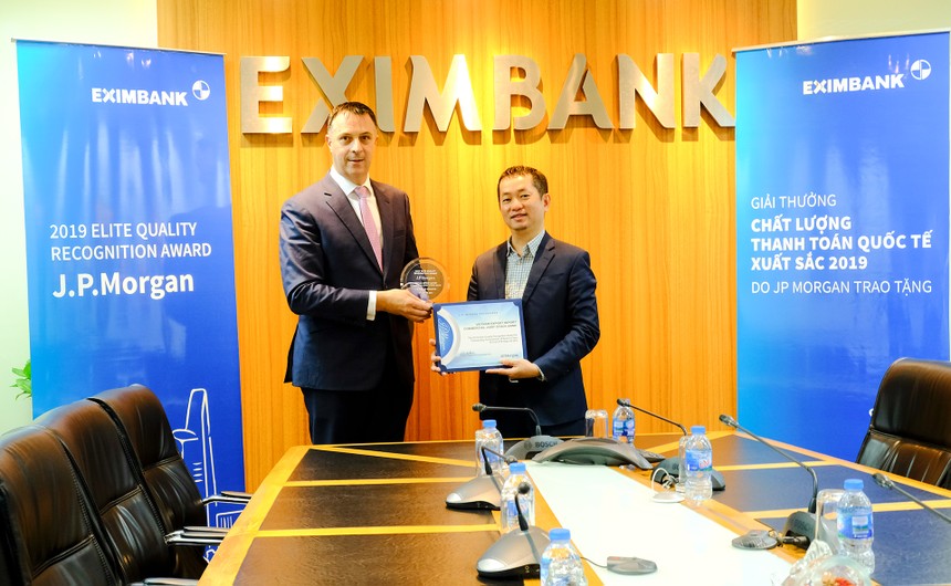 JP Morgan Bank trao giải thưởng thanh toán quốc tế xuất sắc cho Eximbank 