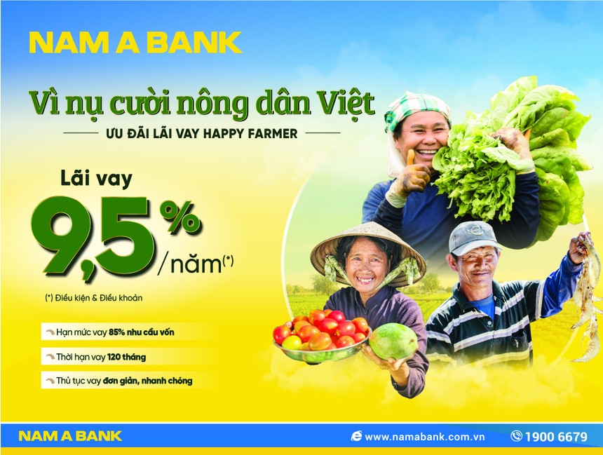Nam A Bank dành nhiều ưu đãi cho vay nông nghiệp nông thôn