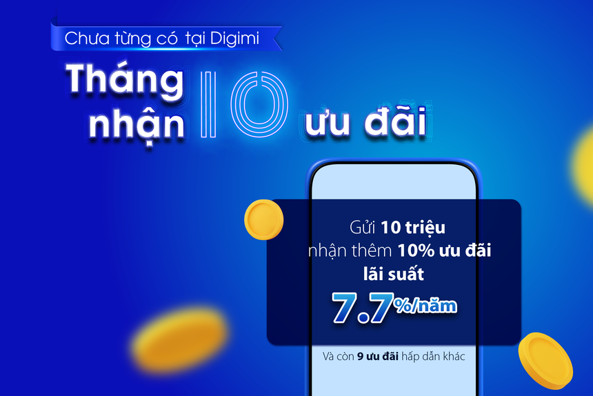 Ngân hàng Bản Việt trao 10 ưu đãi khi giao dịch ngân hàng số Digimi