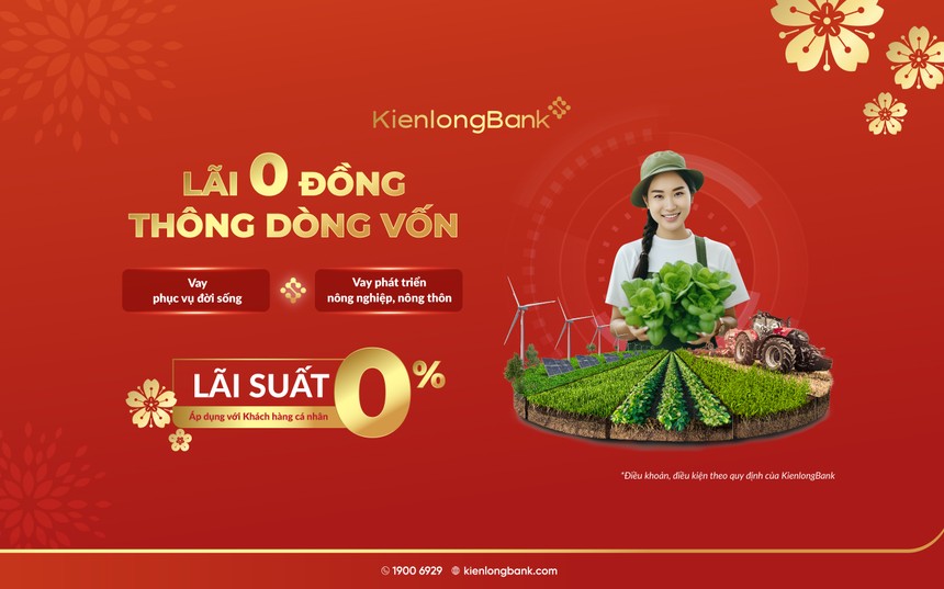 KienlongBank đẩy mạnh chương trình “Lãi 0 đồng - Thông dòng vốn”
