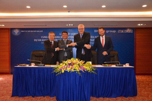 Hòa Phát ký kết với các đối tác cung cấp thiết bị luyện thép cho dự án tại Dung Quất